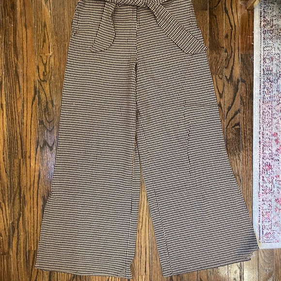 Anthropologie Cartonnier houndstooth tie pants - Picture 4 of 7